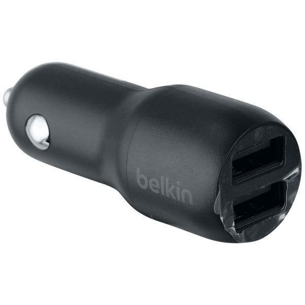 Belkin 24-Watt Dual USB Car Charger for iPhone/Android and More - Black - Belkin - Simple Cell Shop, Free shipping from Maryland!