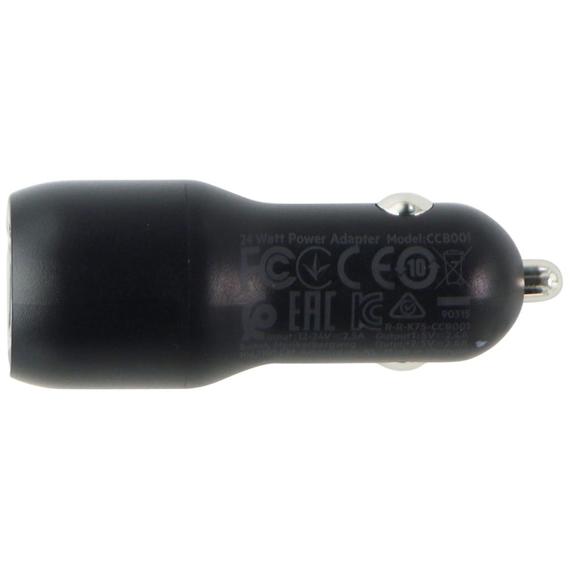 Belkin 24-Watt Dual USB Car Charger for iPhone/Android and More - Black - Belkin - Simple Cell Shop, Free shipping from Maryland!