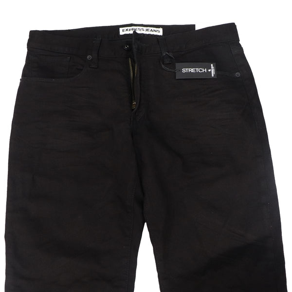 Express Jeans Mens Rocco Slim Fit Skinny Leg / Stretch - (W33 x L32) - Black - Express - Simple Cell Shop, Free shipping from Maryland!
