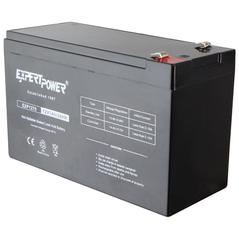 Expert Power EXP1270 (12V/7Ah/20hr) General Purpose VRLA Battery - Expert Power - Simple Cell Shop, Free shipping from Maryland!