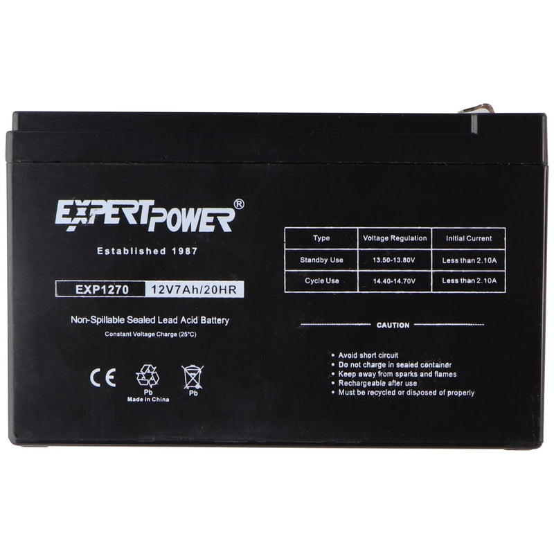 Expert Power EXP1270 (12V/7Ah/20hr) General Purpose VRLA Battery - Expert Power - Simple Cell Shop, Free shipping from Maryland!