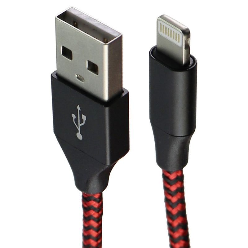 Emerald 10-Foot Premium Braided USB Cable for iPhone/iPad/iPod - Red/Black - Emerald - Simple Cell Shop, Free shipping from Maryland!
