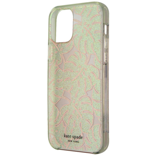 Kate Spade Hardshell Case for iPhone 12/12 Pro - Island Leaf Pink Glitter - Kate Spade - Simple Cell Shop, Free shipping from Maryland!