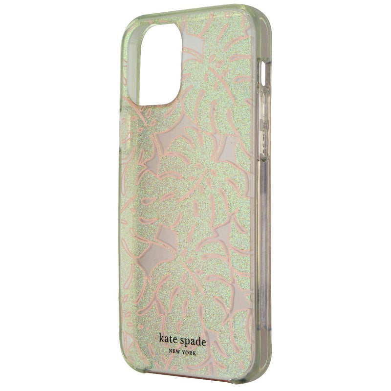 Kate Spade Hardshell Case for iPhone 12/12 Pro - Island Leaf Pink Glitter - Kate Spade - Simple Cell Shop, Free shipping from Maryland!