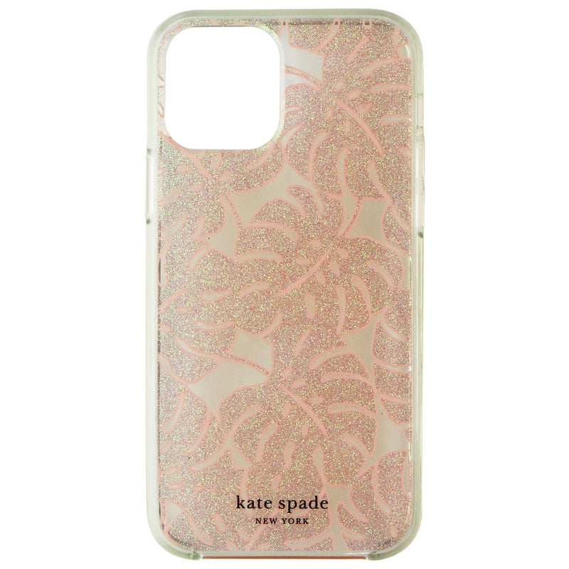 Kate Spade Hardshell Case for iPhone 12/12 Pro - Island Leaf Pink Glitter - Kate Spade - Simple Cell Shop, Free shipping from Maryland!