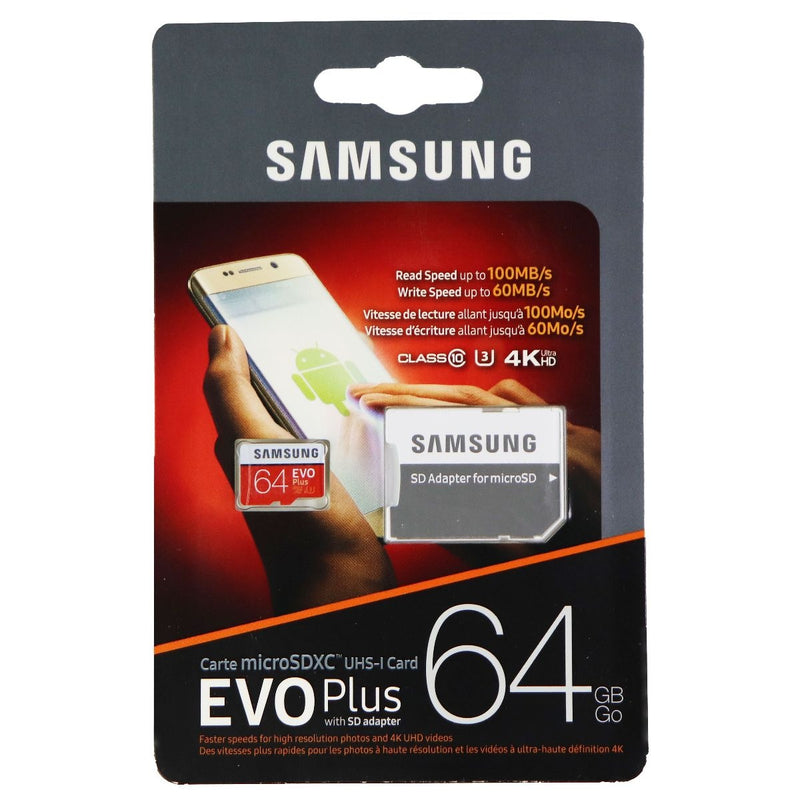 Samsung Evo Plus MicroSDXC 64GB UHS-1 Memory Card with Adapter - Samsung - Simple Cell Shop, Free shipping from Maryland!
