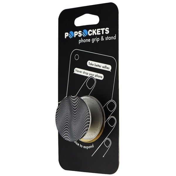 PopSockets: Collapsible Grip & Stand for Phones and Tablets - Black/White Wave - PopSockets - Simple Cell Shop, Free shipping from Maryland!