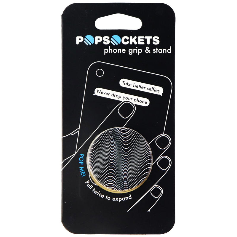 PopSockets: Collapsible Grip & Stand for Phones and Tablets - Black/White Wave - PopSockets - Simple Cell Shop, Free shipping from Maryland!