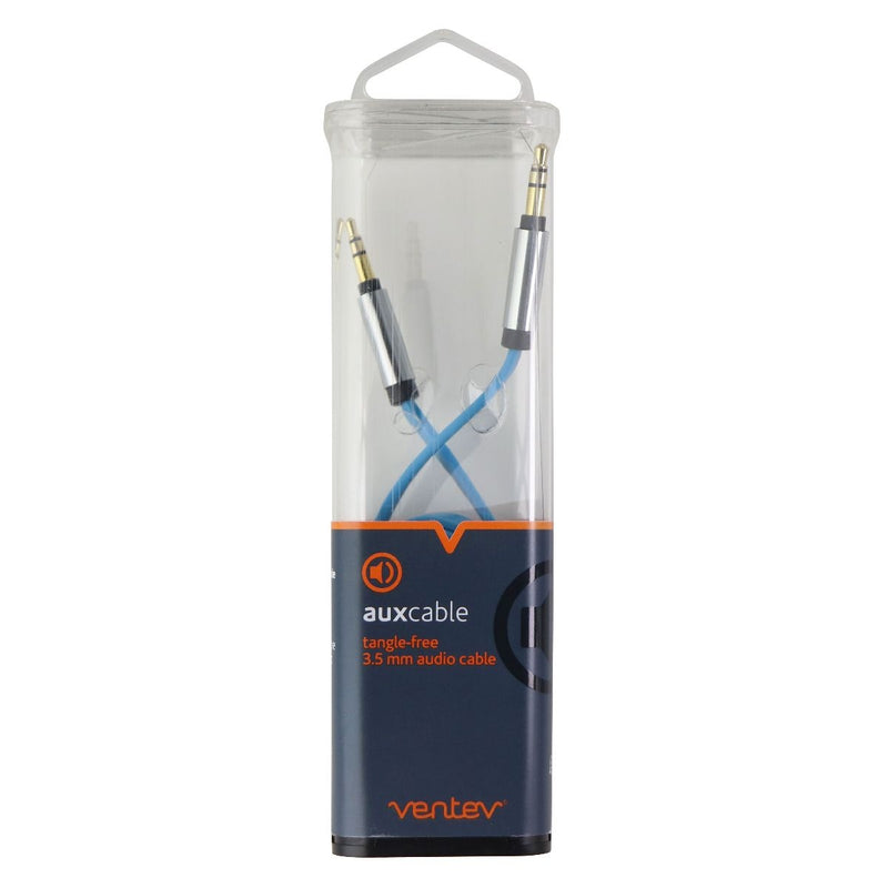 Ventev (4-Foot) 3.5mm to 3.5mm Tangle-Free Audio/Aux Cable - Blue - Ventev - Simple Cell Shop, Free shipping from Maryland!