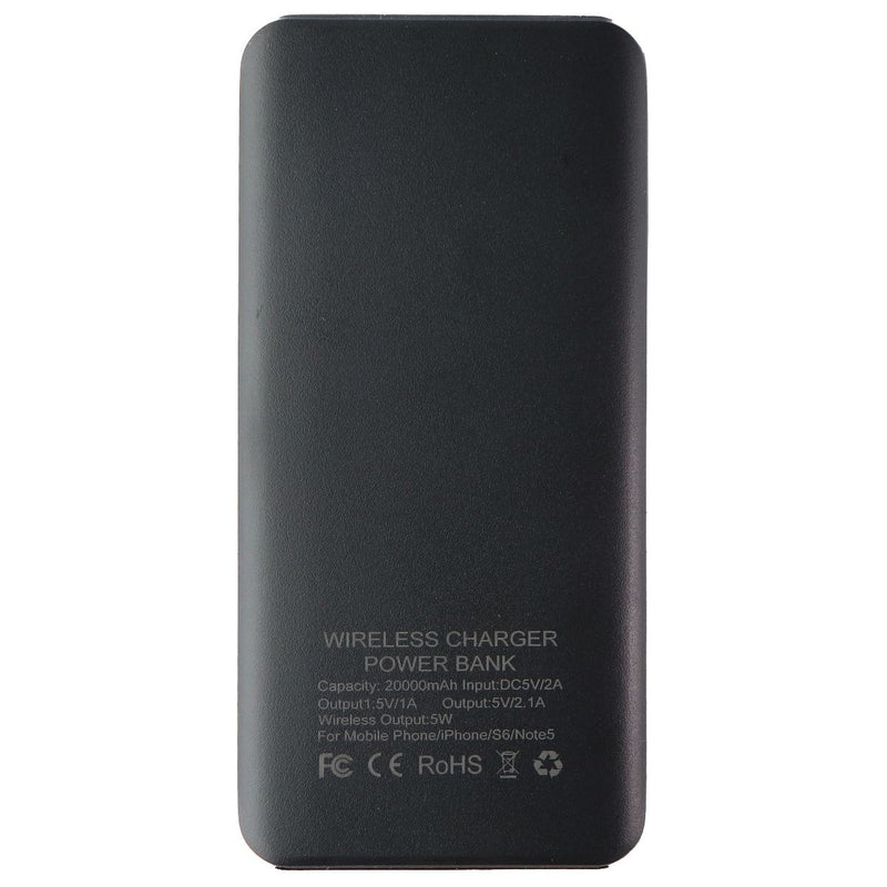 Qi Wireless Charging Pad Power Bank with Micro USB Cable - Black - Unbranded - Simple Cell Shop, Free shipping from Maryland!