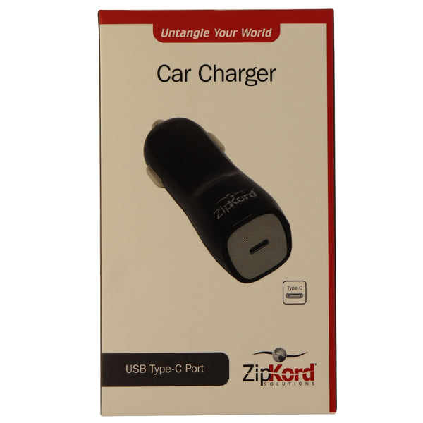 ZipKord (5V/3A) USB-C (Type C) Car Charger Adapter - Black/Gray - ZipKord - Simple Cell Shop, Free shipping from Maryland!