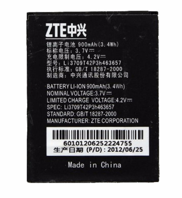ZTE (900mAh) OEM Battery for ZTE Z221 / N281 / F290 (Li3709T42P3H463657) - ZTE - Simple Cell Shop, Free shipping from Maryland!