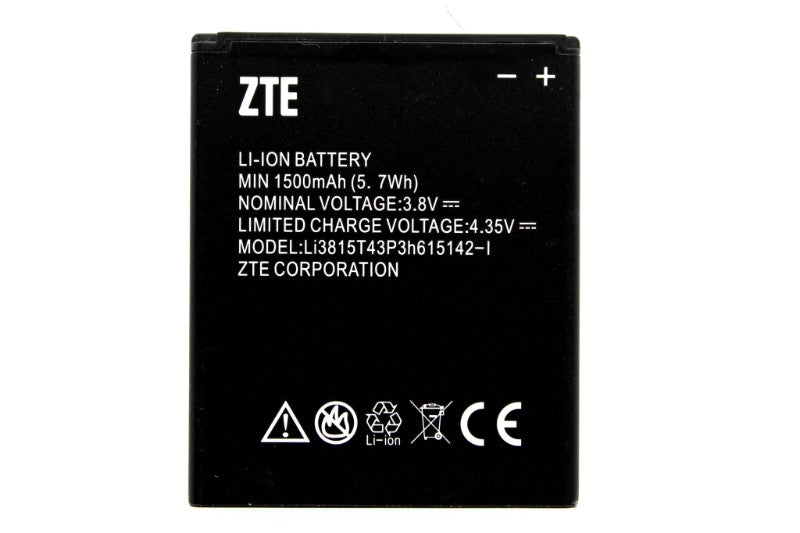 OEM ZTE Li3815T43P3h615142-I 1500 mAh Replacement Battery for ZTE Amazing A4C - ZTE - Simple Cell Shop, Free shipping from Maryland!